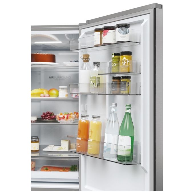 Haier HDPW3618DNPK Serie 3 Frigorifero Combinato 352 L 185 cm Classe D 35 dB No Frost Wi-Fi colore Inox