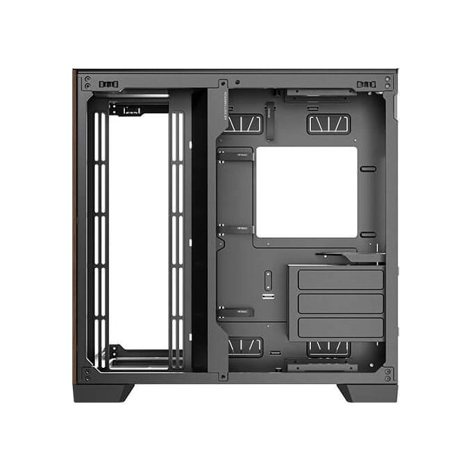 Antec 0-761345-10079-3 C8 Wood Case PC Full Tower ATX EATX ITX micro ATX con Finestra Laterale Vetro e Dettagli in Legno colore Nero Legno