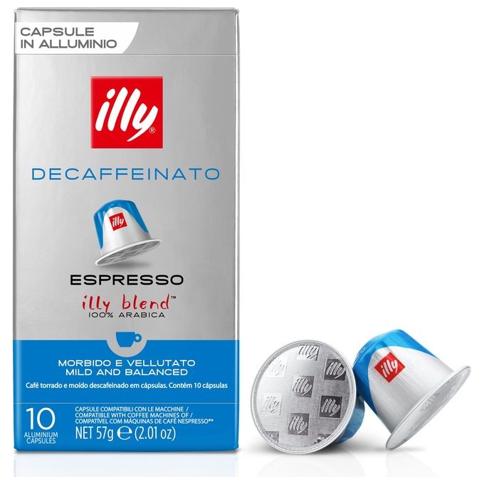 Illy Capsule Decaffeinato Compatibili con Nespresso 10 Pezzi