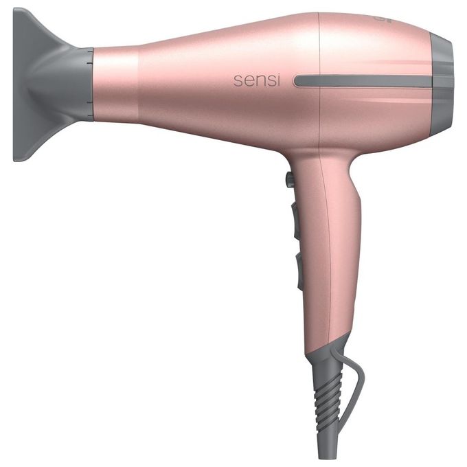 Ga.ma GH3319 Tempo 5D Sensi Asciugacapelli 2200 W Ceramica Ioni e Ozono 2 velocita' 3 temperature bocchetta e diffusore colore Rosa