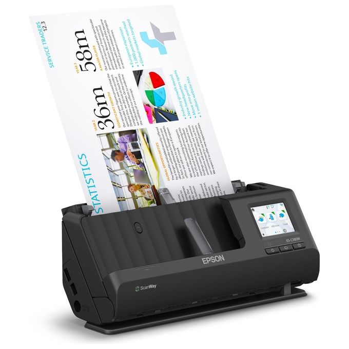 Epson B11B269401 ES-C380W Scanner con ADF + alimentatore di fogli 600 x 600 DPI A4 colore Nero