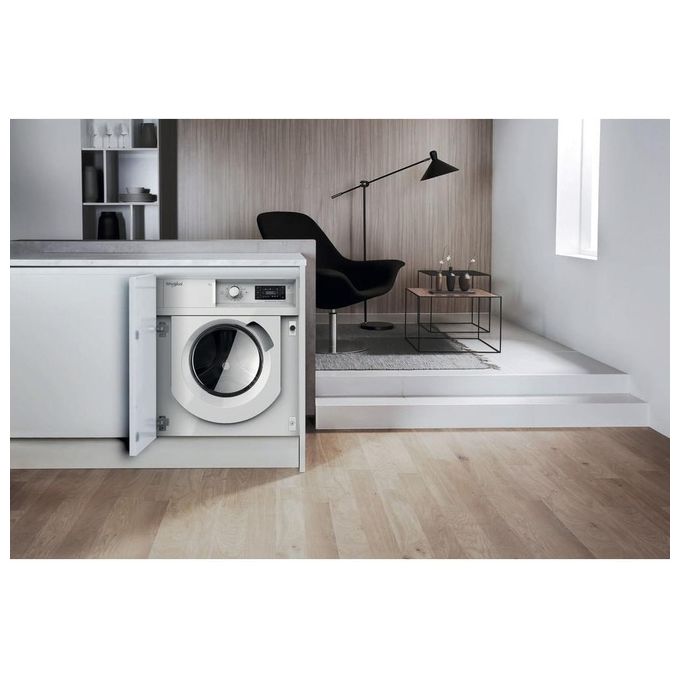 Whirlpool BI WMWG 71483E EU N Lavatrice da incasso Frontale 7 Kg 1400 rpm Classe D Motore Inverter FreshCare+ AquaStop (82x60x55 cm) colore Bianco