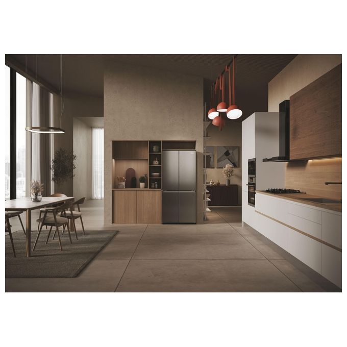 Haier HCR3818ENMD Cube 83 Serie 3 Frigorifero 4 Porte 467 L 181,5 cm Classe E 35 dB Total No Frost colore Grigio