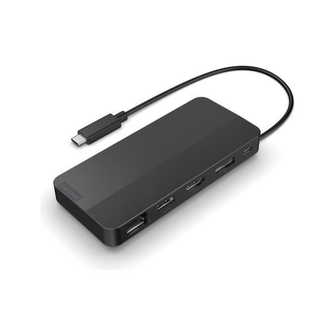 Lenovo 40B90000WW Docking Station USB-C Travel Dock Doppio Display 4K 7 Porte 100W Power Delivery colore Nero