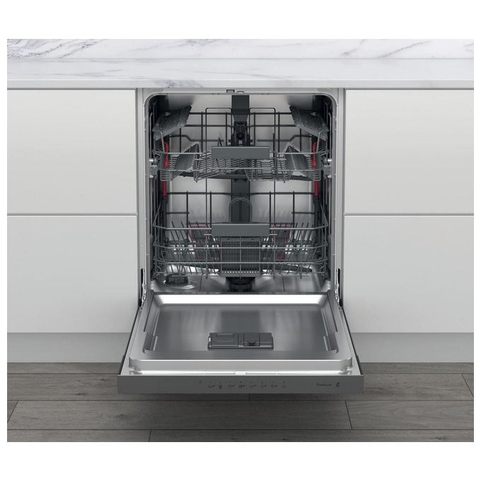 Whirlpool WB6020PX Lavastoviglie Semi Incasso 14 coperti Classe E 8 Programmi 46 dB Natural Dry 6° Senso (82x60x55 cm) colore Inox