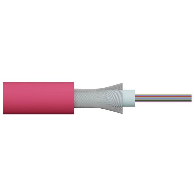 Link Cavo Fibra Ottica 12 Fibre Loose Om4 Antiroditore Lszh Classe B2ca al Metro
