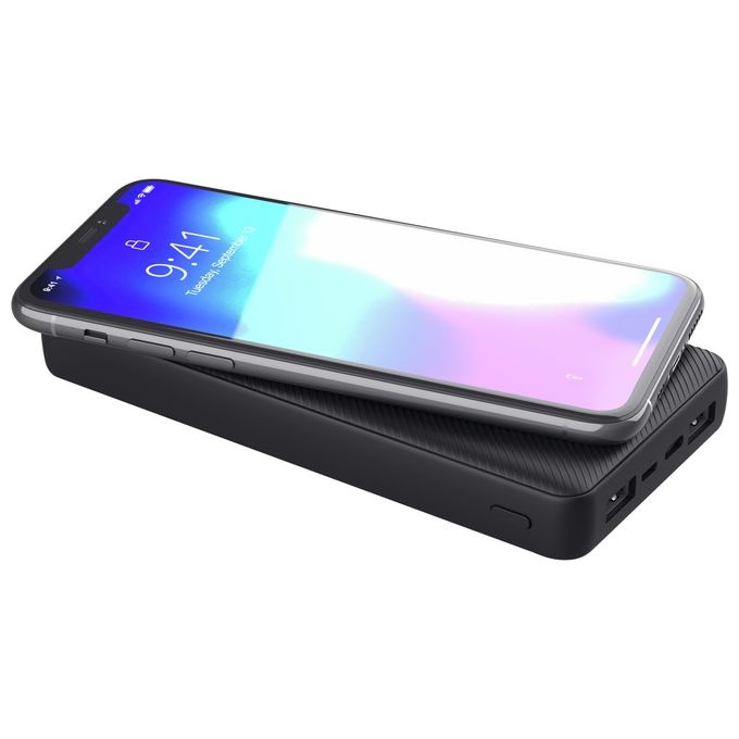 Trust 24676 Primo Power Bank 20000 mAh 3 Porte USB Ricarica Rapida 15W colore Nero