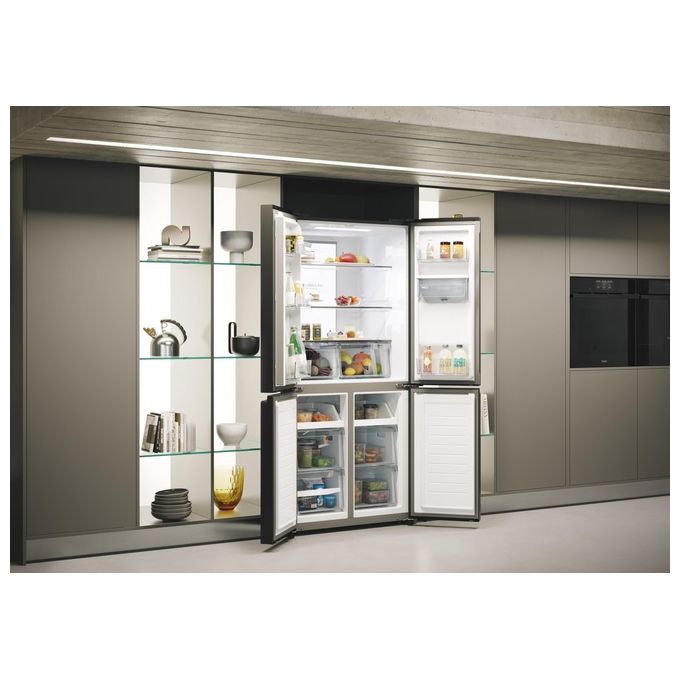 Haier HCR7818DWPT Cube 83 Serie 7 Frigorifero Multidoor 467 L 181 cm Classe D 35 dB No Frost Dispenser Acqua colore Nero