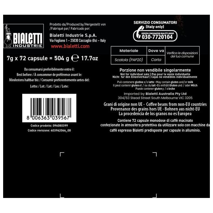 Bialetti Capsule Roma 72 Pezzi