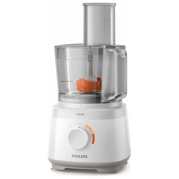 Philips HR7310-00 Daily Collection Robot da Cucina Compatto Multifunzione con Oltre 16 Funzioni 700 W 2,1 Litri Bianco