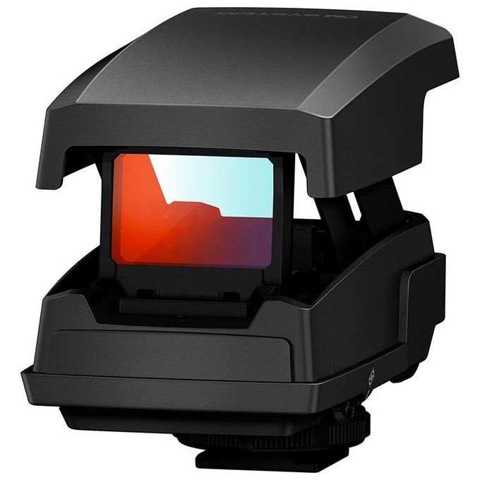 OM System V335920BW000 Puntatore a Punto per Fotocamere con Slitta Flash Luminosita' Regolabile Batteria CR2032 colore Nero