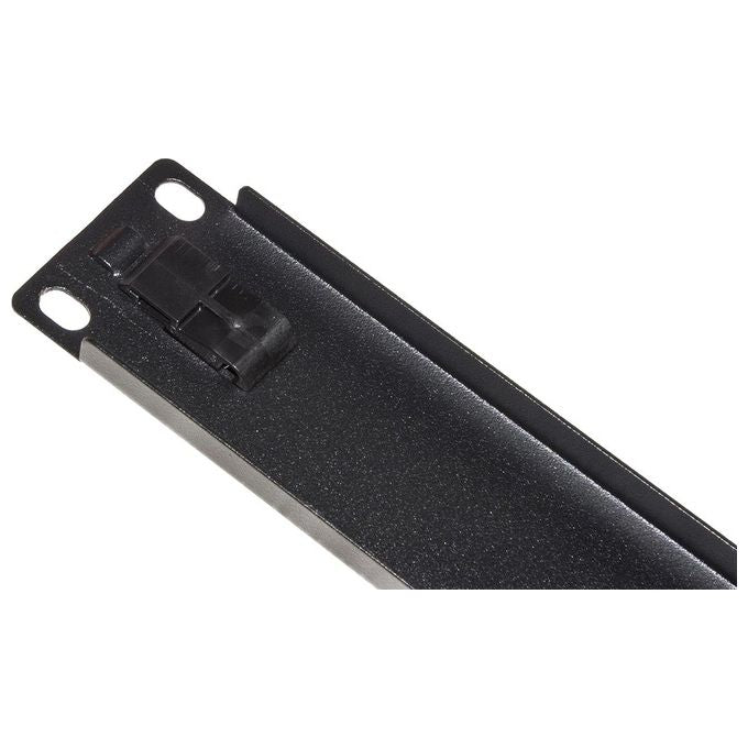 Link Pannello Cieco 1 Unita' per Armadi Rack 19'' Chiusura a Scatto Nero