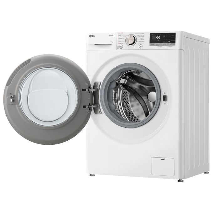 LG AI DD F4R7011TSWG Lavatrice 11kg a Carica Frontale Serie R7 Lavatrice Classe A -10% 1400 giri TurboWash 360 Vapore su 7 Programmi Wi-Fi Libera installazione Bianco