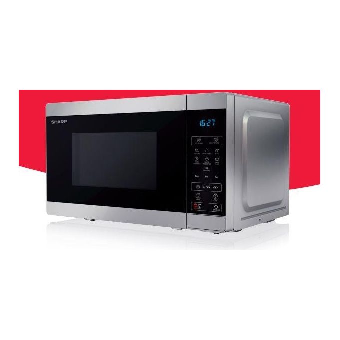 Sharp YC-MS02ES Forno a microonde singolo 20 L 800 W 11 livelli di potenza funzione eco scongelamento colore Argento