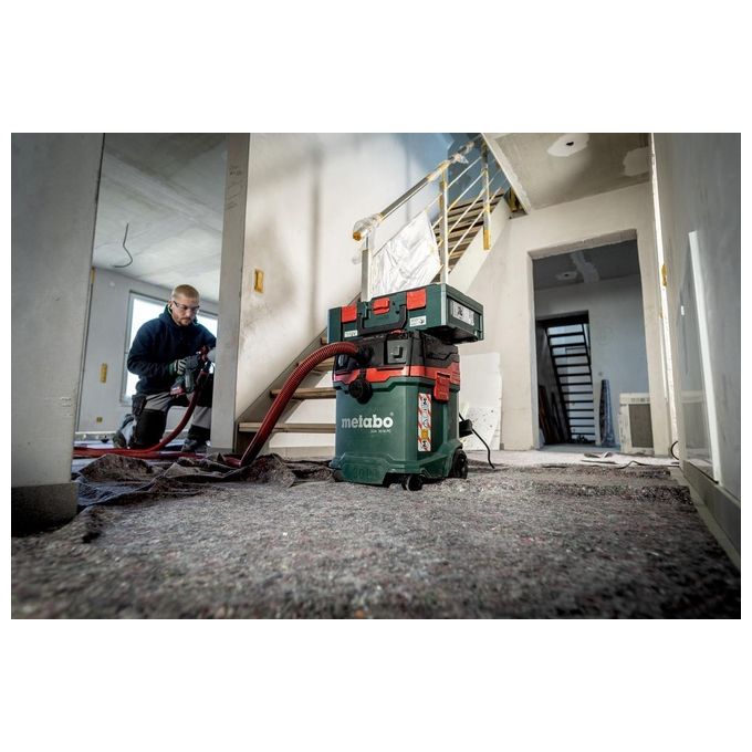 Metabo 602087000 ASA 30 M PC Aspiratore universale umido-secco classe M 30 L 1200 W PressClean antistatico colore Nero
