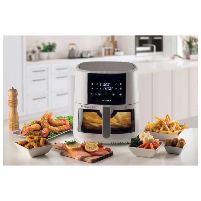 Ariete 4630 Friggitrice ad aria 9L 1500W 8 programmi Touch Screen Funzione Grill colore Bianco
