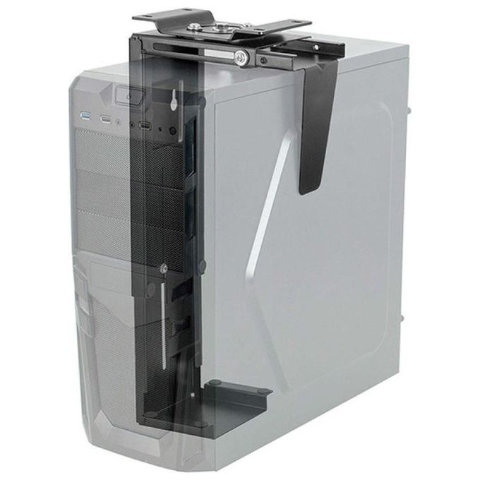 Techly Supporto per Cpu Sotto Scrivania Nero
