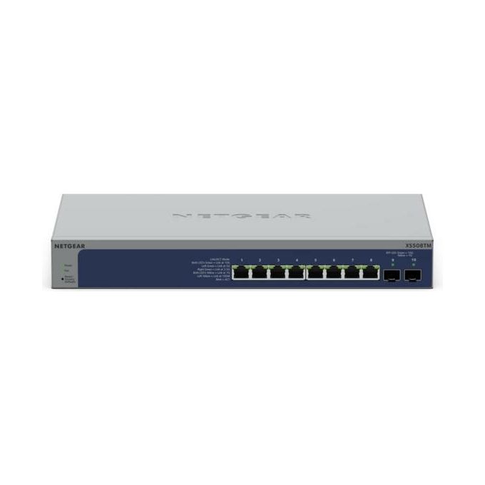 NETGEAR XS508TM-100EUS Switch Gestito 8 Porte Multi-Gigabit 2 Porte SFP+ 10G colore Grigio