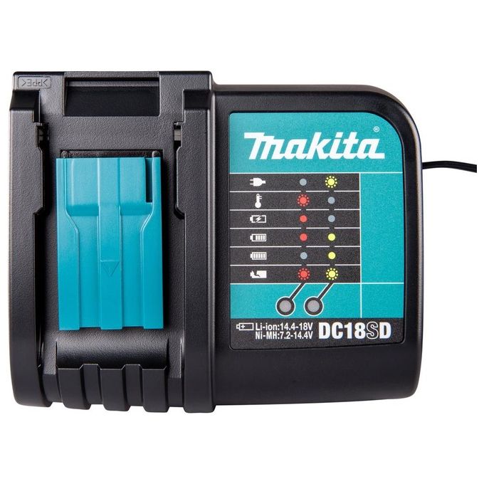 Makita DC18SD Caricabatterie LXT Li-ion 14,4V 18V 2,6A ingresso 100-240V