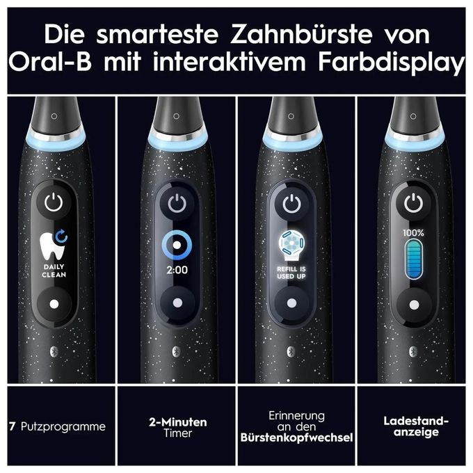 Oral-B 812068 iO10 Spazzolino elettrico con tecnologia rotante 7 modalita' indicatore pressione intelligente autonomia non specificata colore Nero