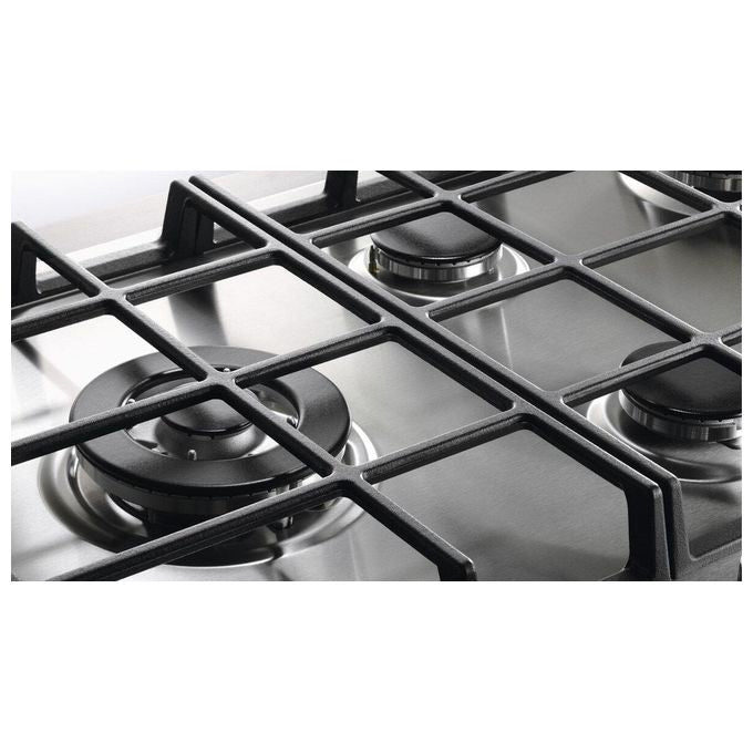 Electrolux EGG3322NVX Serie 300 Piano cottura Gas 29 cm 2 Fuochi Griglie in Ghisa Sicurgas colore Acciaio Inossidabile