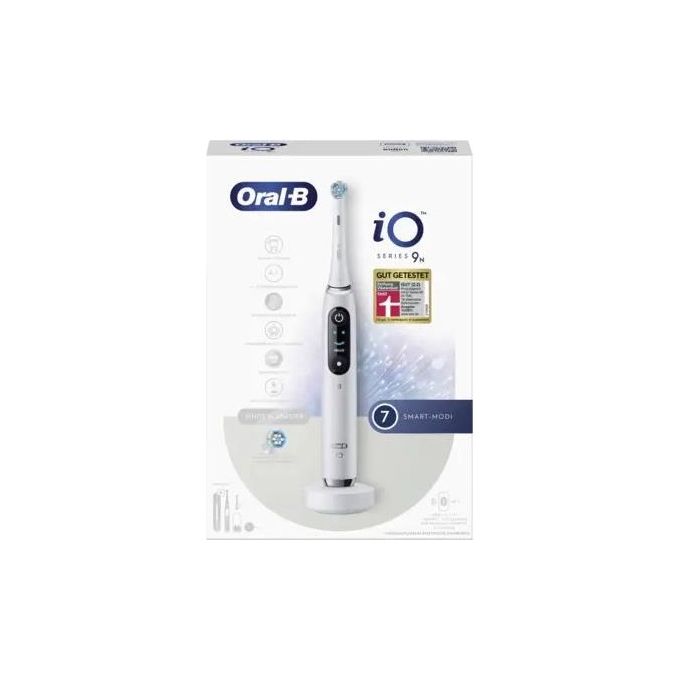 Oral-B 4210201408383 iO Series 9N Spazzolino elettrico Tecnologia magnetica iO 7 modalita' Timer OLED autonomia 14 giorni colore White Alabaster