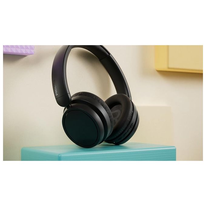 Philips TAH5209BK-00 Serie 5000 Cuffia Over-ear Wireless Bluetooth 5.3 65h Autonomia Ricarica Rapida USB-C colore Nero