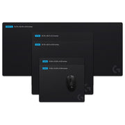 Logitech G 943-000799 G640 Tappetino per Mouse da Gioco in Tessuto Friczione Moderata Base Antiscivolo 460 x 400 x 3 mm colore Nero