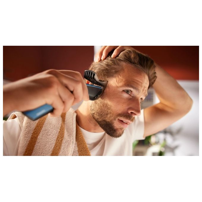 Philips HC3505-15 Hairclipper Series 3000 Regolacapelli con Lame in Acciaio Blu