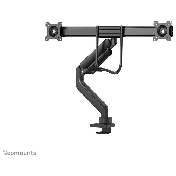 Neomounts DS75-450BL2 Braccio per Monitor 2 Schermi 17-32'' Regolabile Altezza Profondita' Rotazione 360° con Molla a Gas e Blocco 180° colore Nero