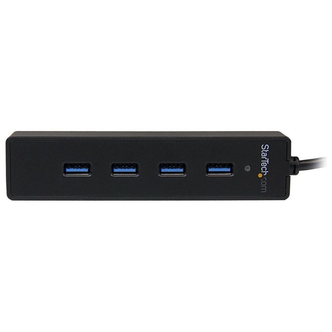 StarTech Hub USB 3.0 SuperSpeed portatile a 4 porte con cavo integrato