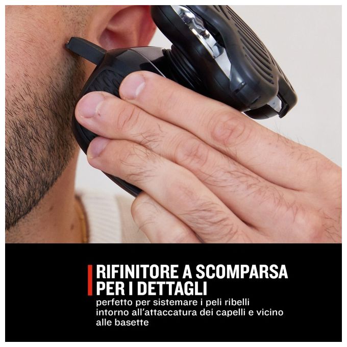Remington XR1500 Ultimate Series Rasoio elettrico testine rotanti secco umido 5 testine autonomia 50 min colore Nero