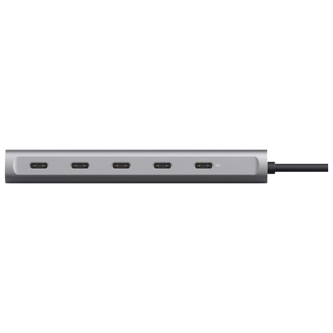 Trust Halyx 5 Porte Hub USB C 4x USB-C e Porta di Alimentazione PD 100W Argento