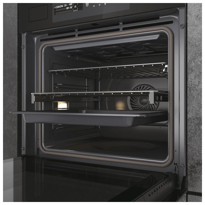 Haier 33703230 I-Message Steam Series 6 Forno da incasso elettrico a vapore 70 L Classe A+ Wi-Fi Bluetooth hOn pirolitico (59.5x59.5x56.8 cm) colore Nero