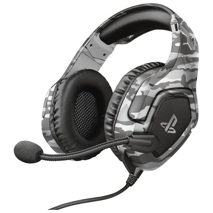 Trust Gaming GXT 488 Forze-B PS4 Cuffie con Microfono Ripiegabile Telecomando Integrato Grigio