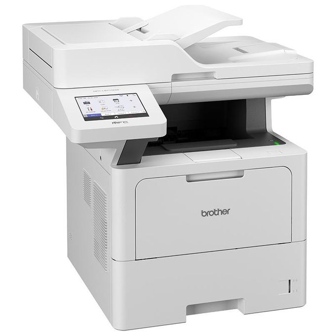 Brother MFCL6710DWRE1 MFC-L6710DW Stampante Multifunzione Laser Monocromatica A4 50 ppm WiFi LAN USB Touchscreen 12.7'' ADF 70 fogli Toner incluso colore Nero