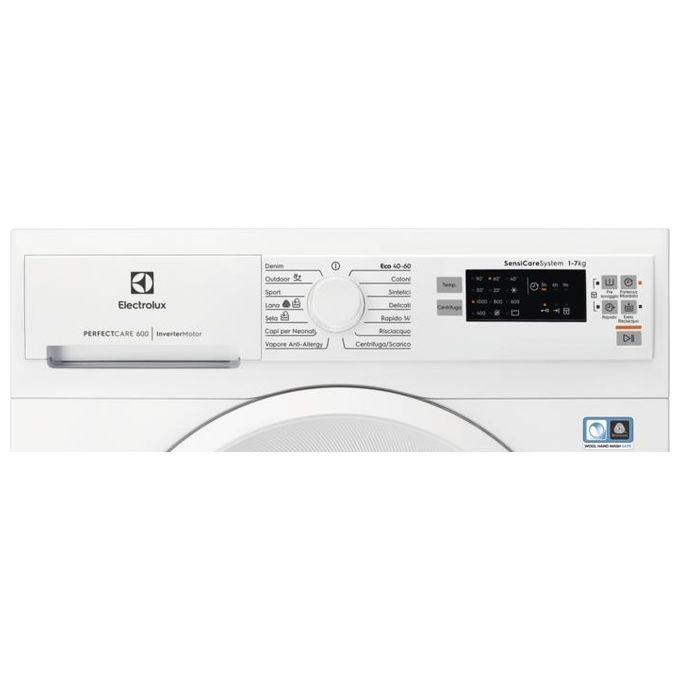 Electrolux Serie 600 EW6S570W - Lavatrice a carica frontale Slim 7 kg, Classe B, Centrifuga 1000 giri-min, Profondita' 45 cm, Bianco