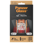 PanzerGlass Apple iPhone 15 Pro 6.1'' Side-View Privacy Screen Protector Ultra-Wide Fit Clear