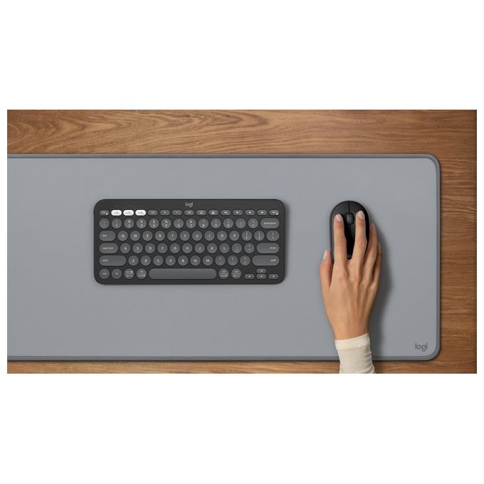 Logitech 920-012221 Pebble 2 Combo Kit Tastiera e Mouse Wireless Bluetooth Logi Bolt QWERTY Italiano Easy-Switch 3 Dispositivi colore Grafite