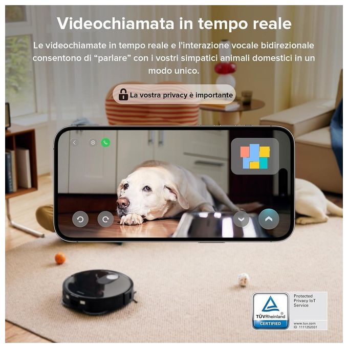 Roborock QREVO SLIM Robot aspirapolvere LiDAR ToF 0,22 L autonomia 180 min Wi-Fi app mappatura colore Nero
