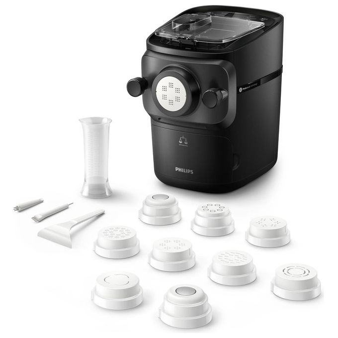 Philips HR2665-96 Serie 7000 Macchina per la pasta ProExtrude bilancia integrata 10 trafile 200 W colore Nero