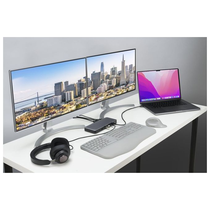 Kensington K34110EU SD5760T Docking station Thunderbolt 4 con Power Delivery fino a 96 W 13 porte 2 HDMI 40 Gbit-s colore Nero