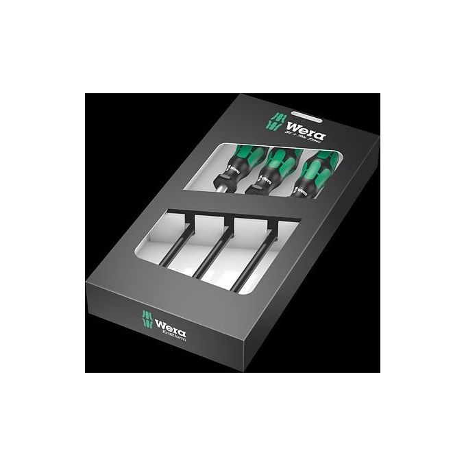 Wera 05135311001 391-3 Set Cacciaviti per Fascette Stringitubo Bussola Esagonale Kraftform Lama Flessibile 3 pezzi