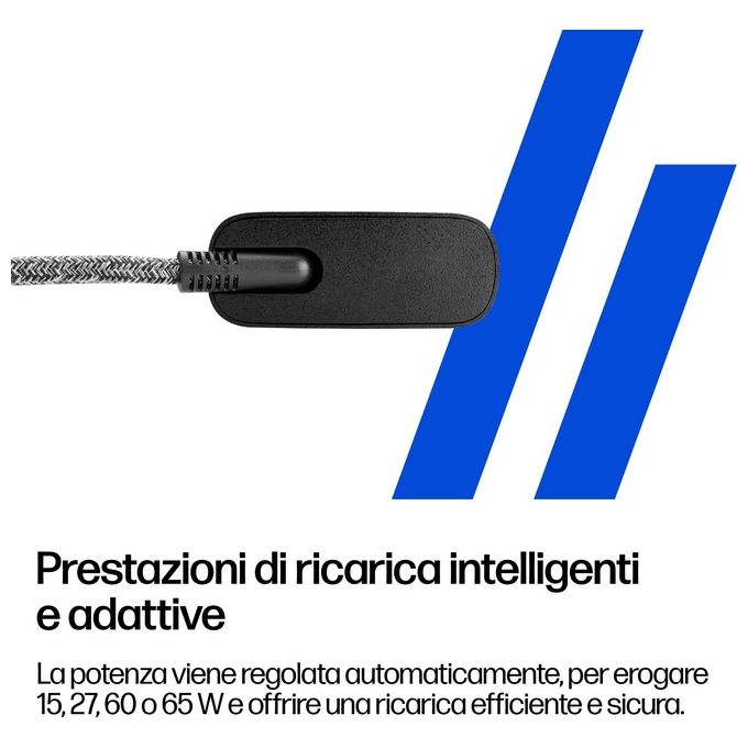 HP 671R3UT#ABZ Caricabatterie per Laptop USB-C 65 W colore Nero