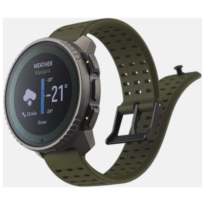 SUUNTO SS050859000 Vertical Orologio Sportivo GPS 95+ Sport Ricarica Solare Monitoraggio Salute 24-7 colore Verde