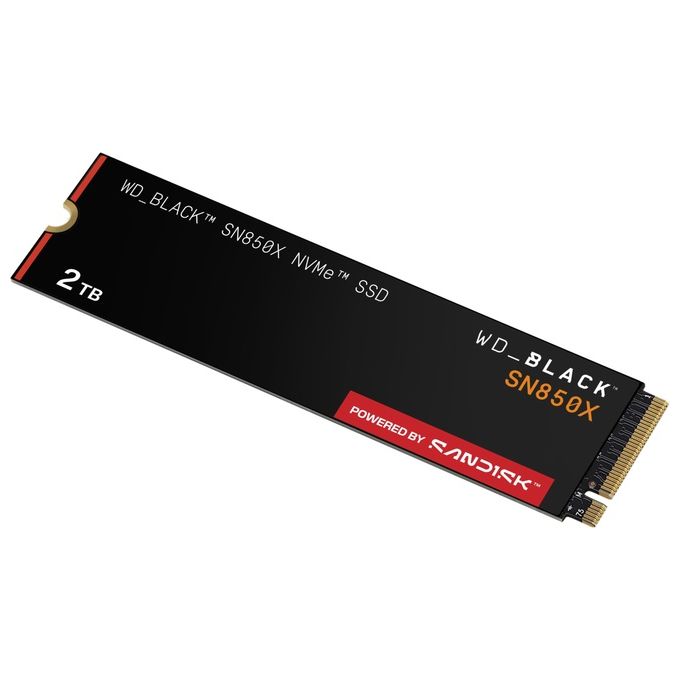 Western Digital Black SN850X SSD NVMe M.2 2TB PCIe 4.0 per PC