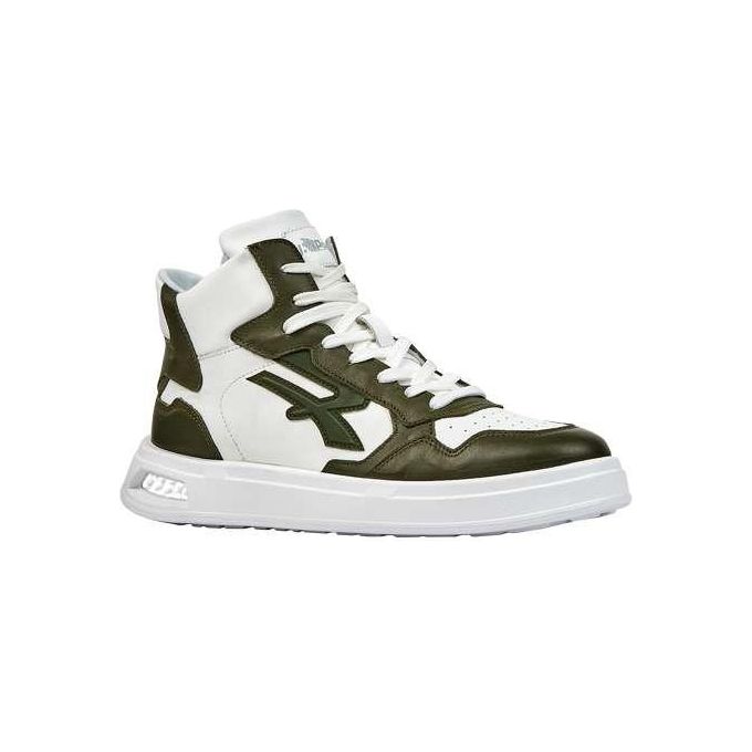 U-Power UB10089 Urban Exa Scarpe Antinfortunistiche Alte Pelle Suola Antiscivolo Tecnologia Infinergy colore Bianco Verde