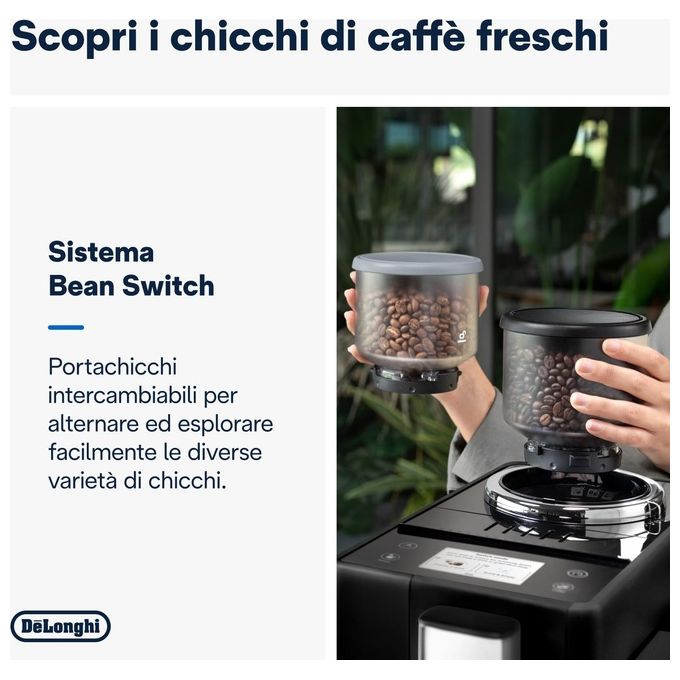 De'Longhi EXAM44035B Rivelia Macchina da caffe' Automatica 1.4 L 19 bar 1450 W Bean Switch Display Touch 8 Bevande colore Nero