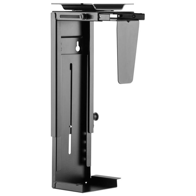 Techly Supporto per Cpu Sotto Scrivania Nero