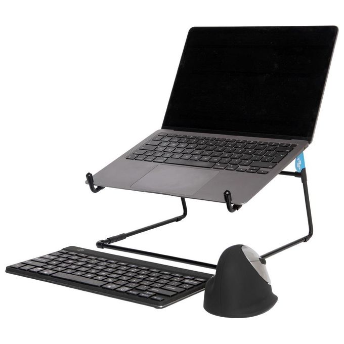 R-Go Tools RGOSC020BL Supporto per Laptop Steel Office Adatto per 10-22 Pollici Capacita' 5 Kg Colore Nero